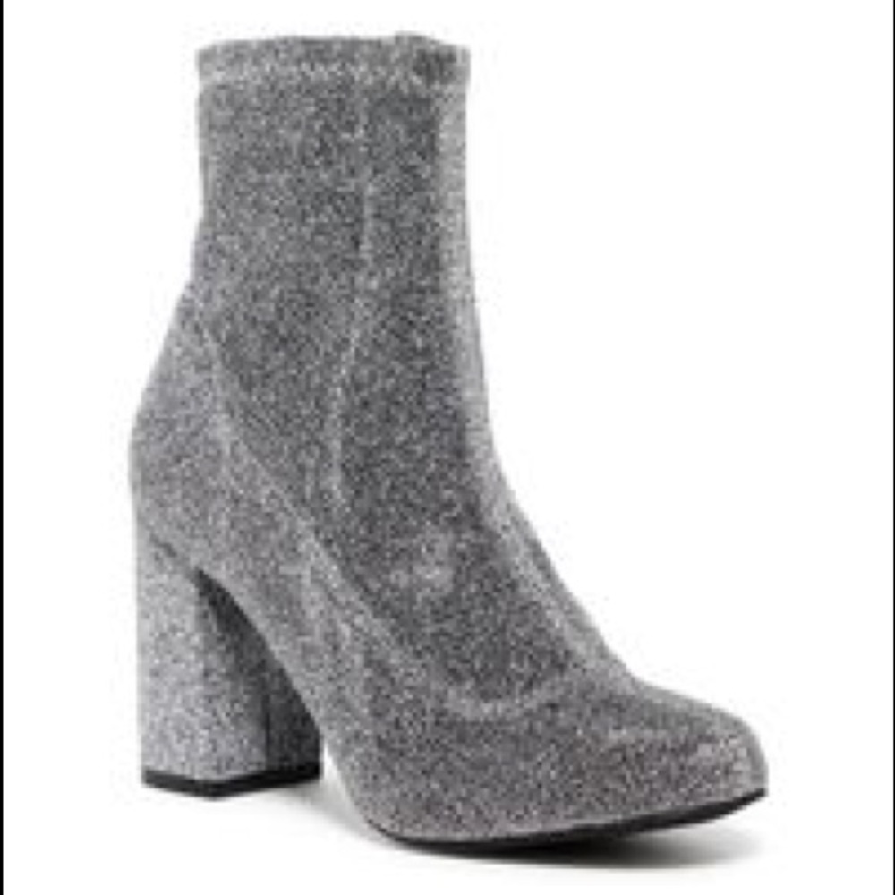 Silver Sparkly Booties